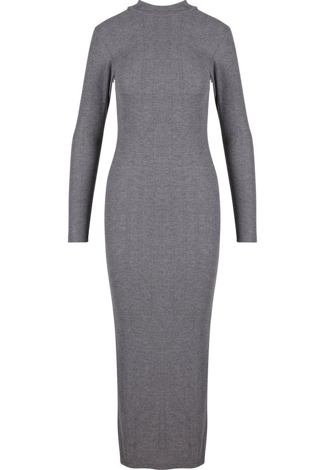 URBAN CLASSICS Shirtkleid Urban Classics Ladies Rib Longlseeve Mockneck Dress (1-tlg) von URBAN CLASSICS