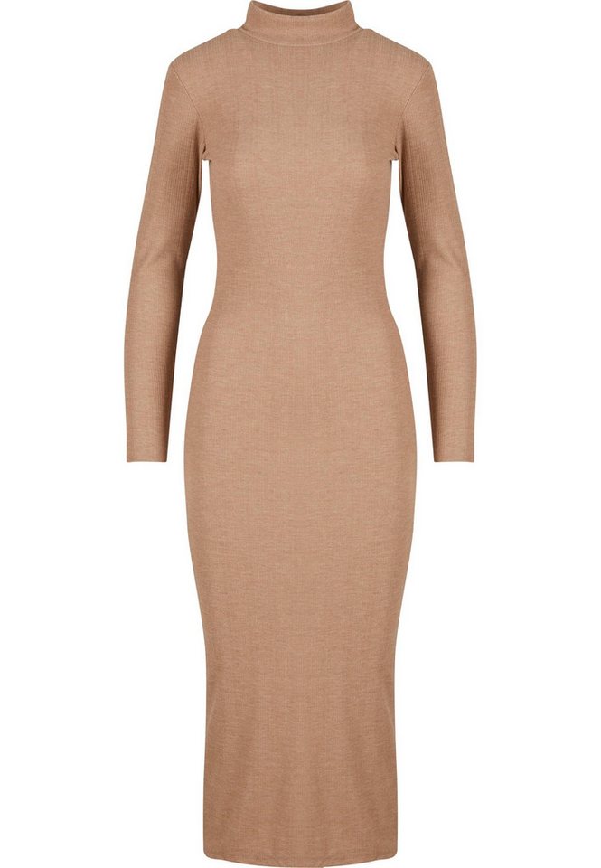 URBAN CLASSICS Shirtkleid Urban Classics Ladies Rib Longlseeve Mockneck Dress (1-tlg) von URBAN CLASSICS