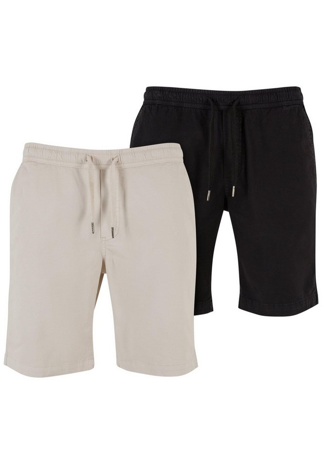 URBAN CLASSICS Shorts Urban Classics Stretch Twill Joggshorts 2-Pack (1-tlg) von URBAN CLASSICS