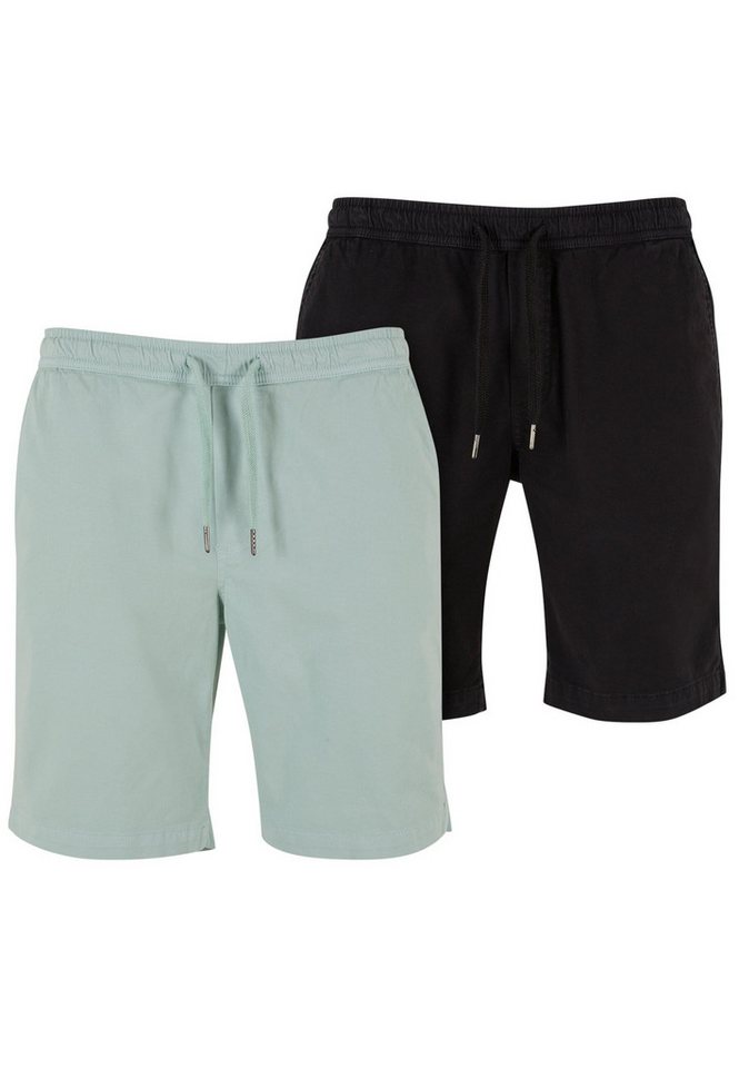 URBAN CLASSICS Shorts Urban Classics Stretch Twill Joggshorts 2-Pack (1-tlg) von URBAN CLASSICS