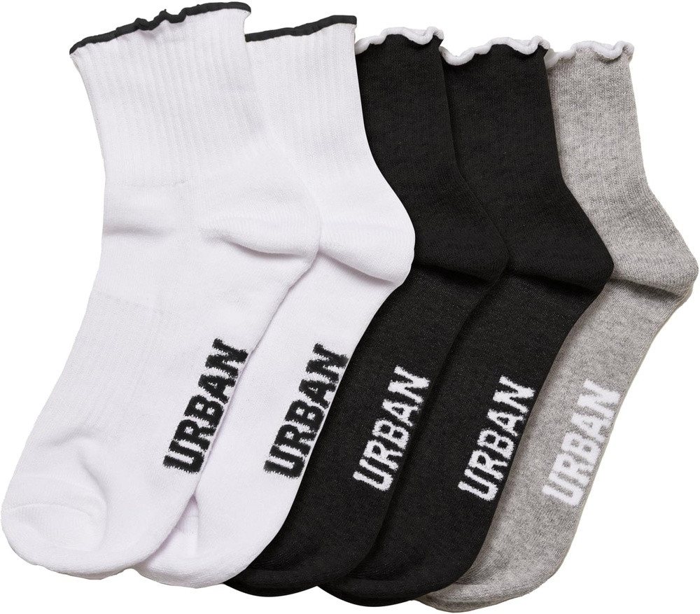 URBAN CLASSICS Socken Girly Small Edge Socks 4-Pack von URBAN CLASSICS