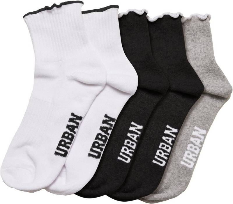 URBAN CLASSICS Socken Girly Small Edge Socks 4-Pack von URBAN CLASSICS