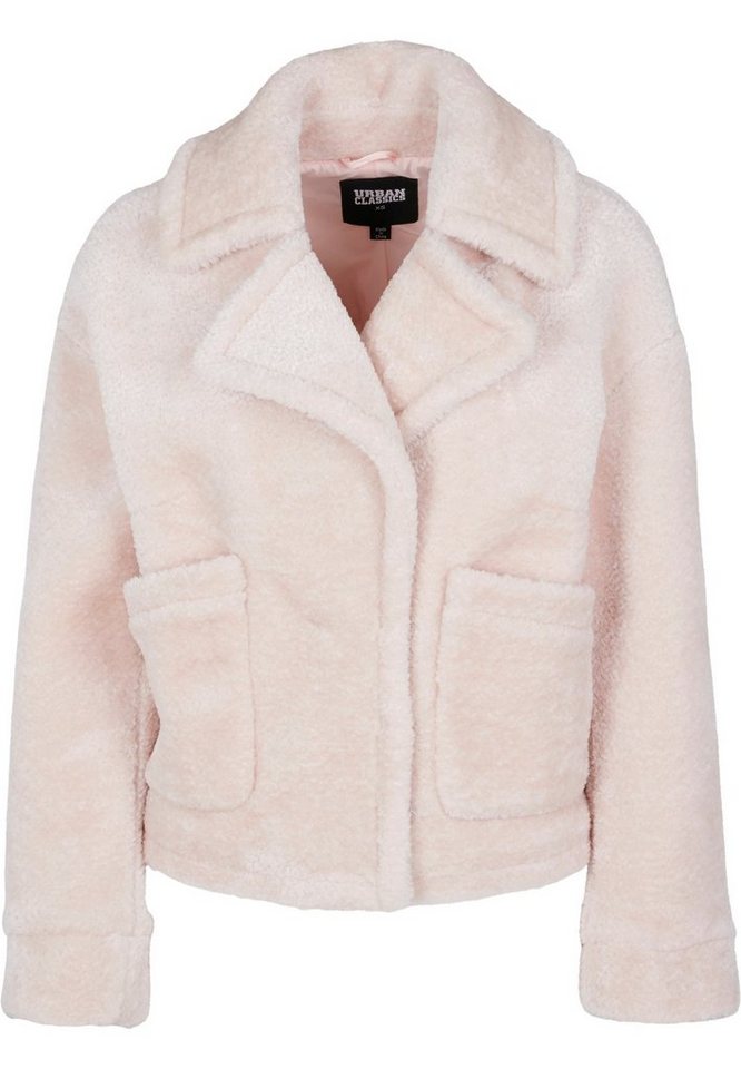URBAN CLASSICS Sommerjacke Urban Classics Damen Übergangsjacke Oversize Sherpa Lapel von URBAN CLASSICS