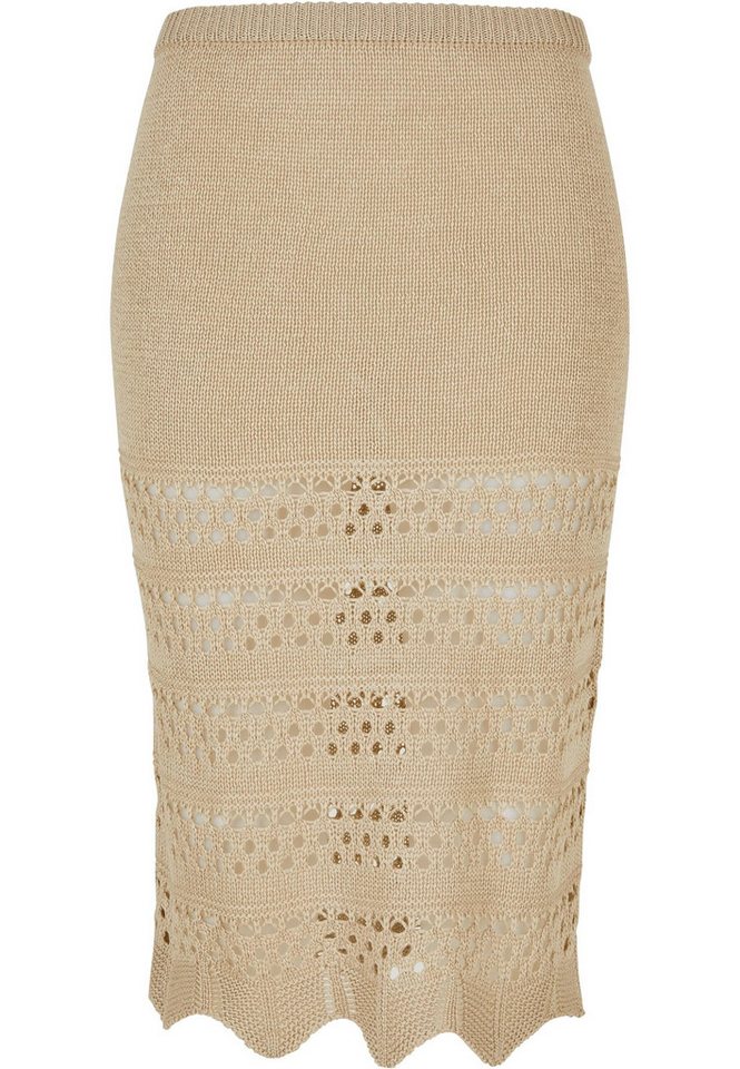 URBAN CLASSICS Sommerrock Urban Classics Damen Ladies 3/4 Crochet Knit Skirt (1-tlg) von URBAN CLASSICS