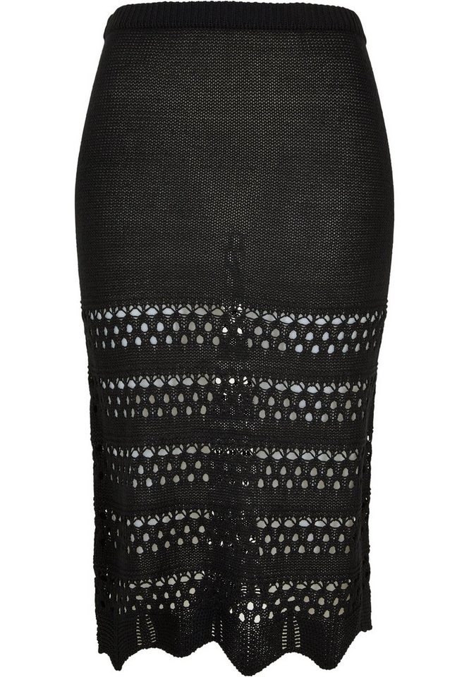 URBAN CLASSICS Sommerrock Urban Classics Damen Ladies 3/4 Crochet Knit Skirt (1-tlg) von URBAN CLASSICS