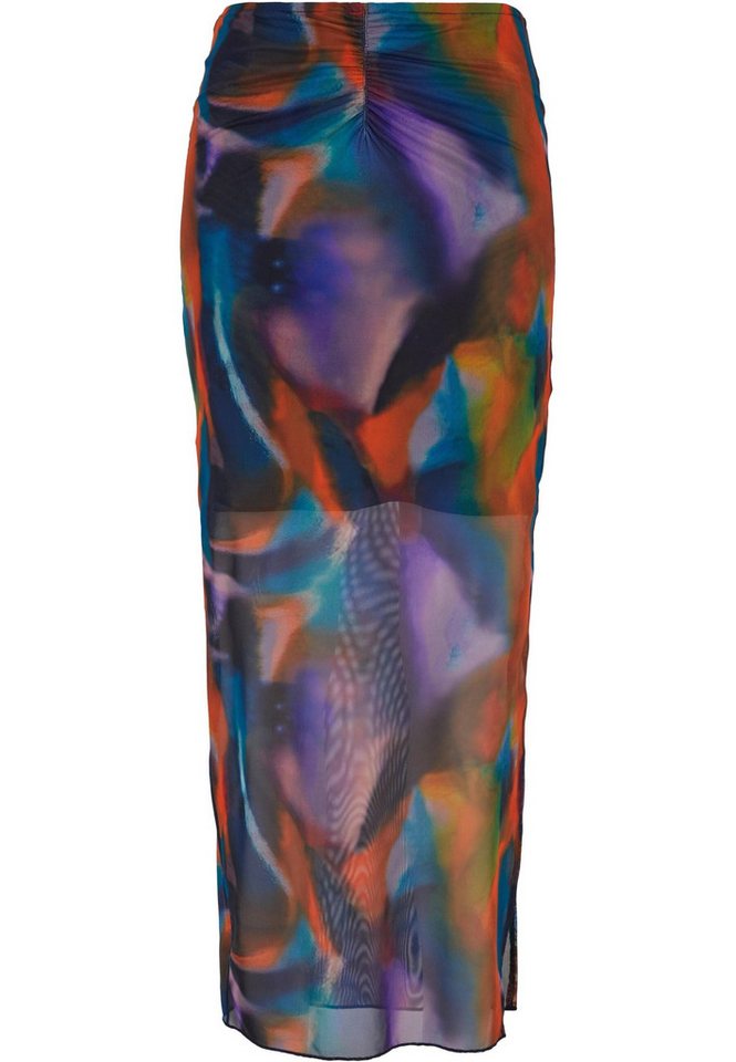 URBAN CLASSICS Sommerrock Urban Classics Damen Ladies AOP Mesh Tube Skirt (1-tlg) von URBAN CLASSICS
