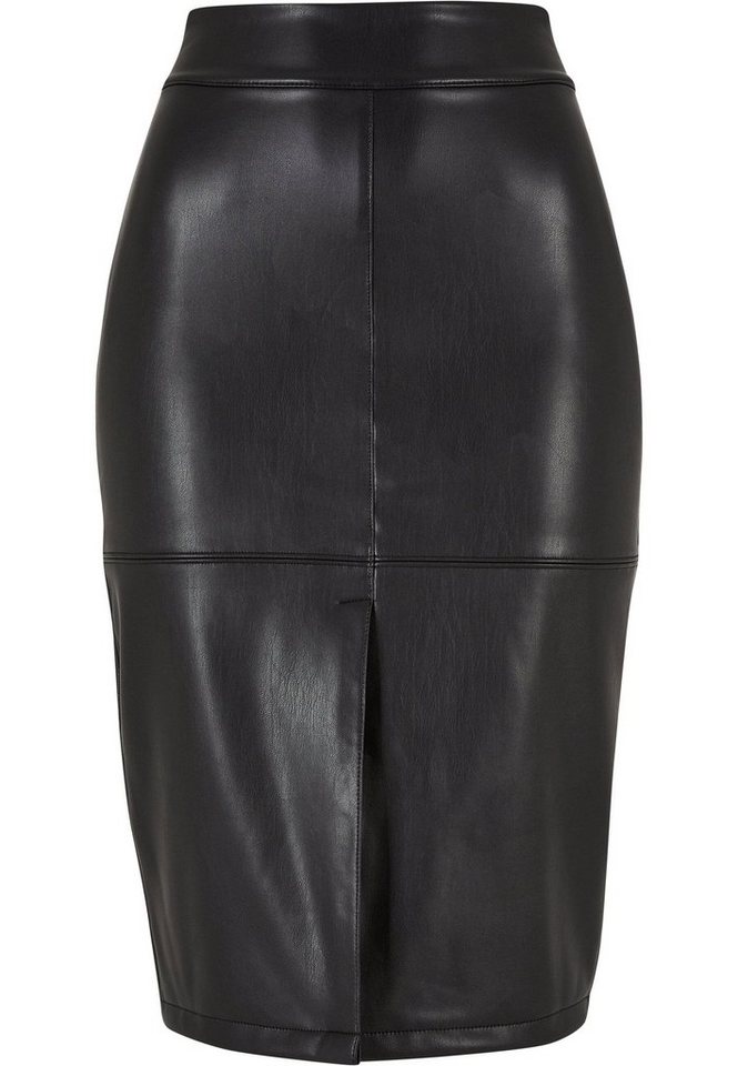 URBAN CLASSICS Sommerrock Urban Classics Damen Ladies Synthetic Leather Pencil Skirt (1-tlg) von URBAN CLASSICS