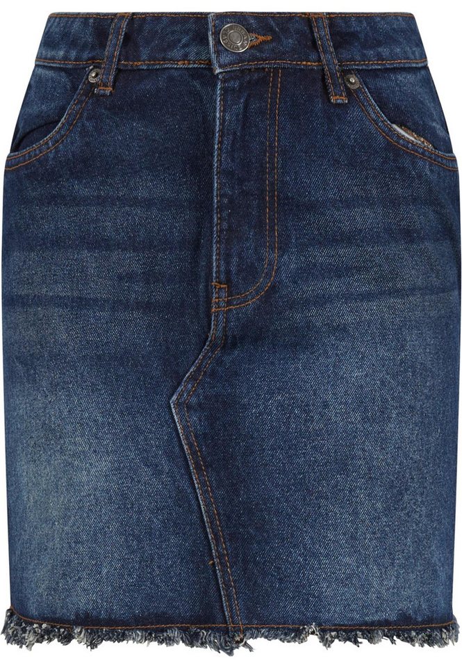 URBAN CLASSICS Sommerrock Urban Classics Ladies Heavy Mini Denim Skirt (1-tlg) von URBAN CLASSICS