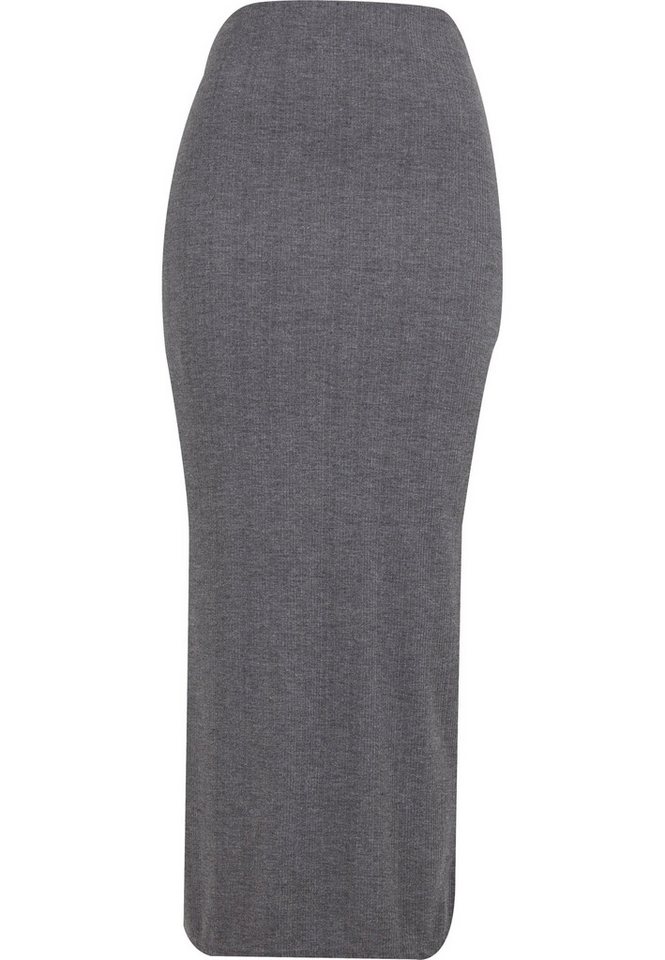 URBAN CLASSICS Sommerrock Urban Classics Ladies Rib High Slit Skirt (1-tlg) von URBAN CLASSICS