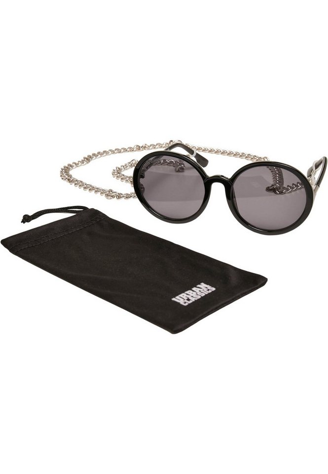 URBAN CLASSICS Sonnenbrille Urban Classics Unisex Sunglasses Cannes with Chain von URBAN CLASSICS