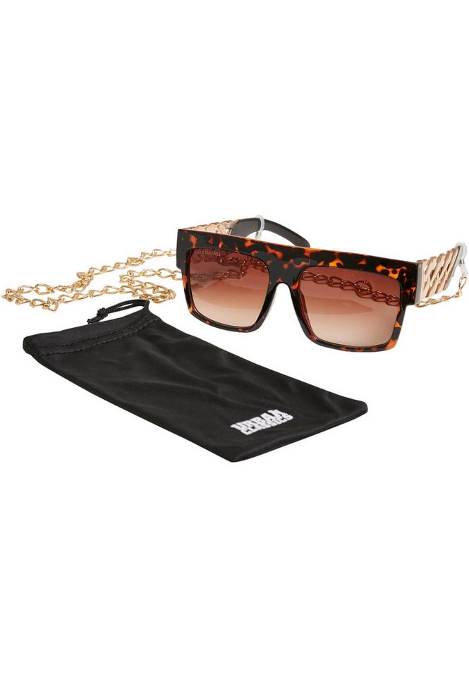 URBAN CLASSICS Sonnenbrille Urban Classics Unisex Sunglasses Zakynthos with Chain von URBAN CLASSICS