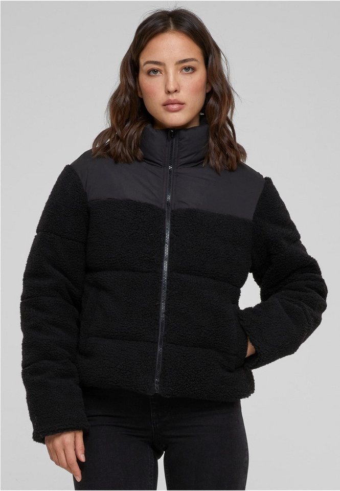 URBAN CLASSICS Steppjacke Ladies Short Sherpa Mix Puffer Jacket von URBAN CLASSICS