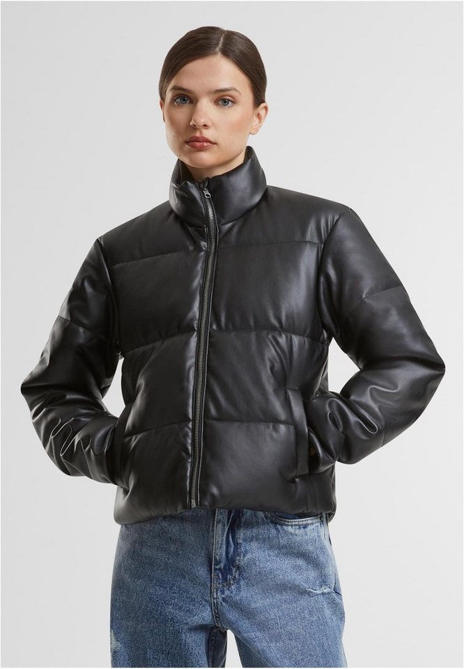 URBAN CLASSICS Steppjacke Ladies Synthetic Leather Puffer Jacket URBAN CLASSICS Steppjacke Ladies Synthetic Leather Puffer Jacket von URBAN CLASSICS