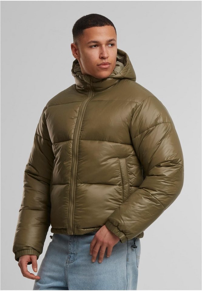 URBAN CLASSICS Steppjacke Shiny Puffer Jacket With Hood von URBAN CLASSICS