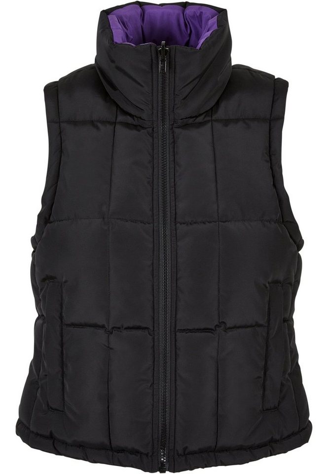 URBAN CLASSICS Steppweste Urban Classics Damen Ladies Reversible Cropped Puffer Vest von URBAN CLASSICS