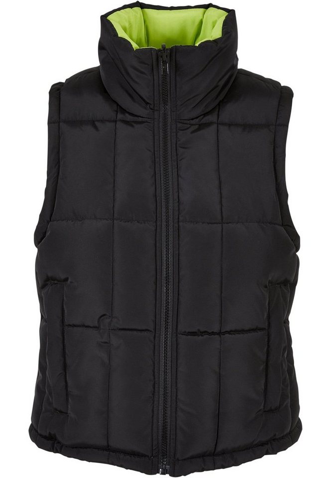 URBAN CLASSICS Steppweste Urban Classics Damen Ladies Reversible Cropped Puffer Vest von URBAN CLASSICS