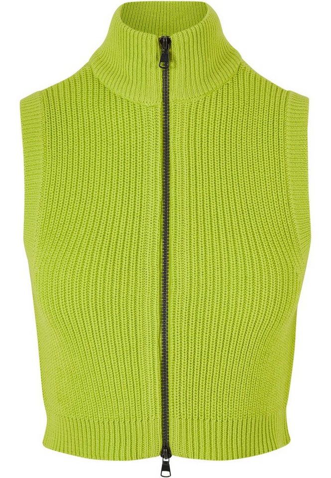 URBAN CLASSICS Steppweste Urban Classics Damen Ladies Short Knit Vest von URBAN CLASSICS