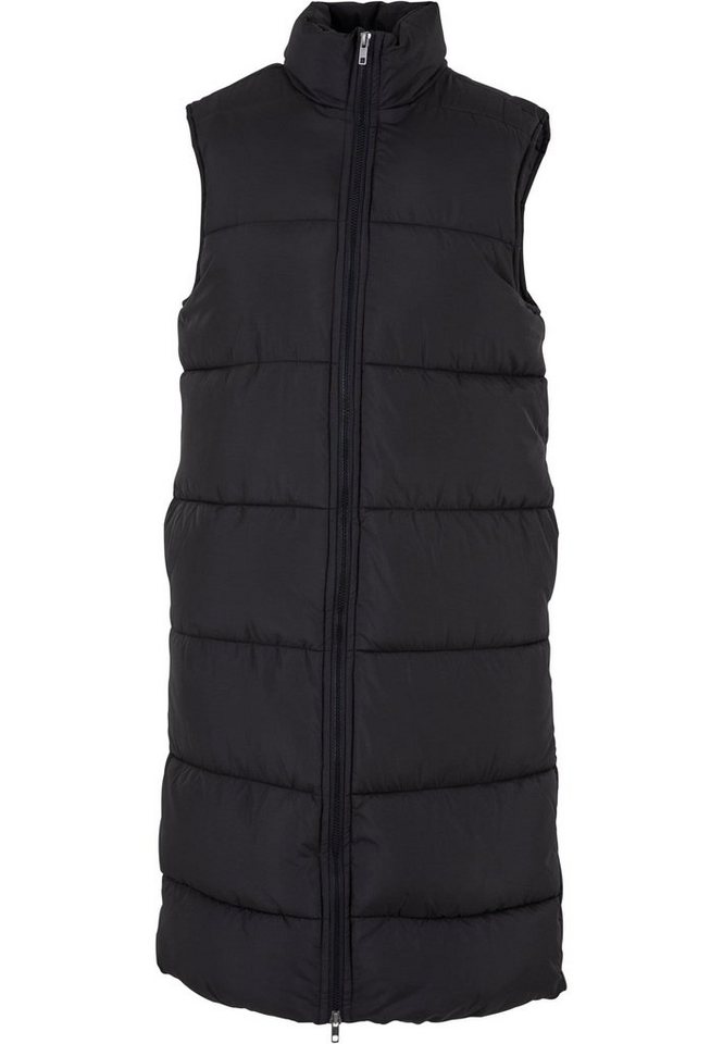 URBAN CLASSICS Steppweste Urban Classics Damen Ladies Long Puffer Vest von URBAN CLASSICS
