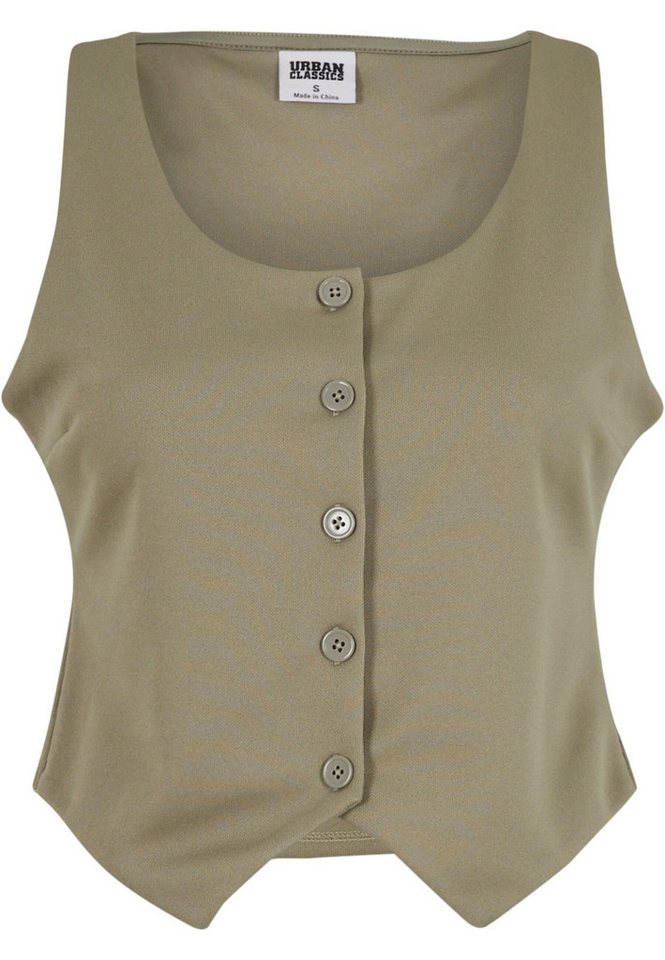URBAN CLASSICS Steppweste Urban Classics Ladies Jersey Vest von URBAN CLASSICS