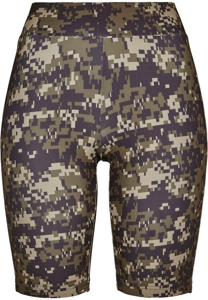 URBAN CLASSICS Stoffhose Urban Classics Damen Ladies High Waist Camo Tech Cycle Shorts (1-tlg) von URBAN CLASSICS