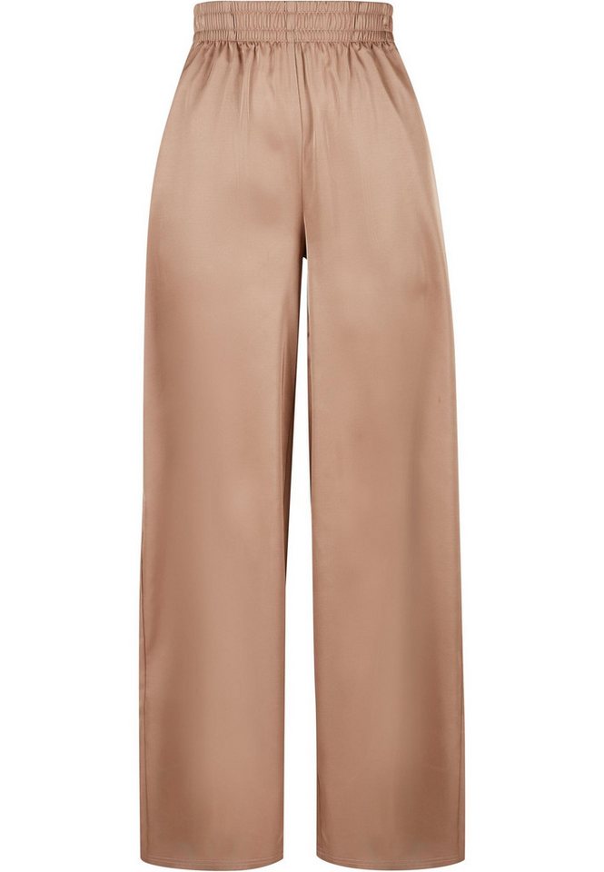 URBAN CLASSICS Stoffhose Urban Classics Damen Ladies Satin Wide Leg Pants (1-tlg) von URBAN CLASSICS