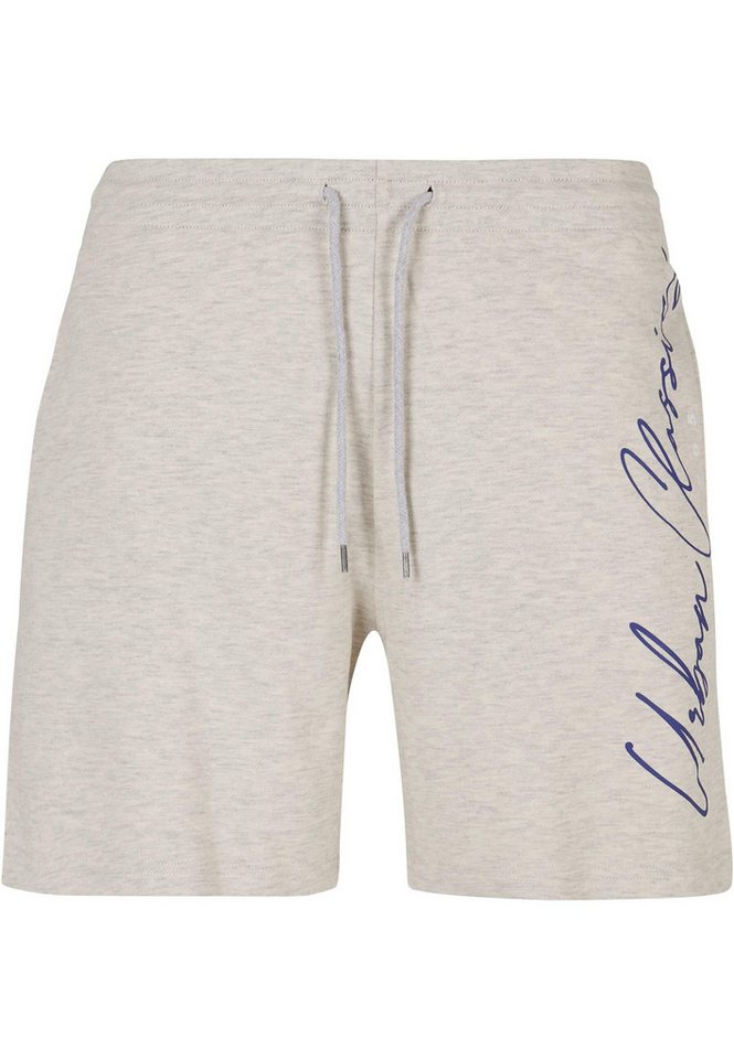 URBAN CLASSICS Stoffhose Urban Classics Herren Script Logo Sweat Shorts (1-tlg) von URBAN CLASSICS