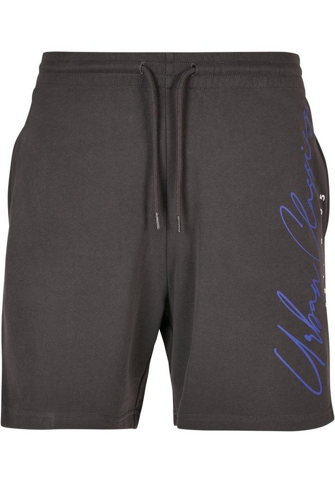 URBAN CLASSICS Stoffhose Urban Classics Herren Script Logo Sweat Shorts (1-tlg) von URBAN CLASSICS