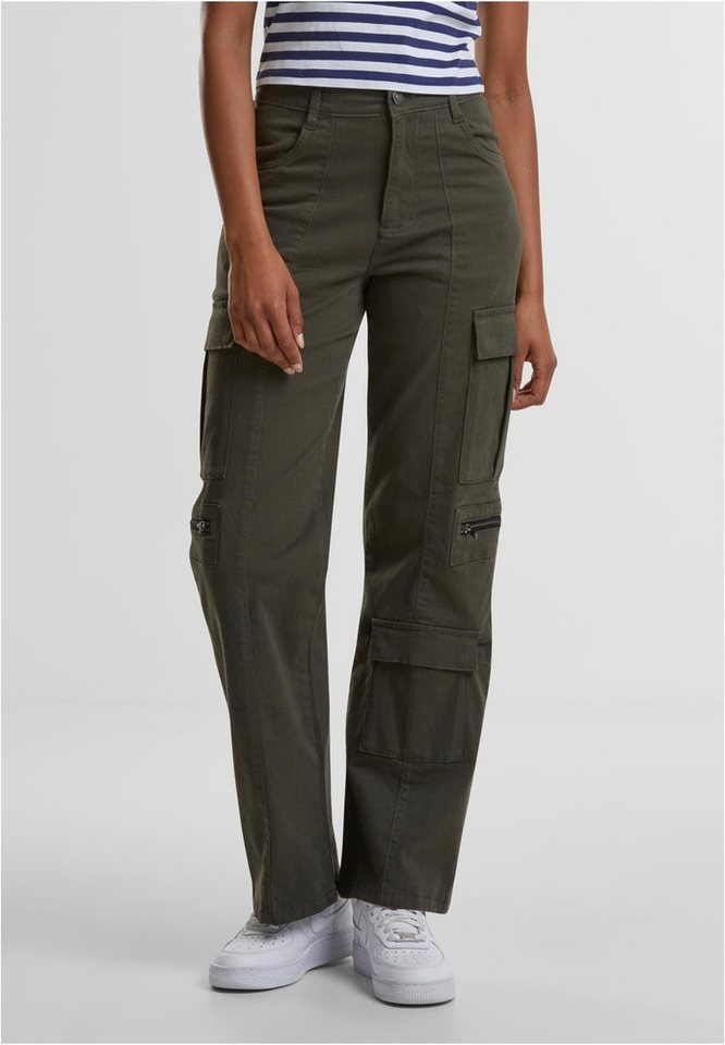 URBAN CLASSICS Stoffhose Ladies Loose Utility Stretch Twill Pants von URBAN CLASSICS