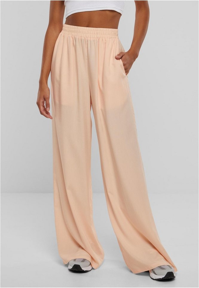 URBAN CLASSICS Stoffhose Ladies Wide Leg Viscose Pants URBAN CLASSICS Stoffhose Ladies Wide Leg Viscose Pants von URBAN CLASSICS