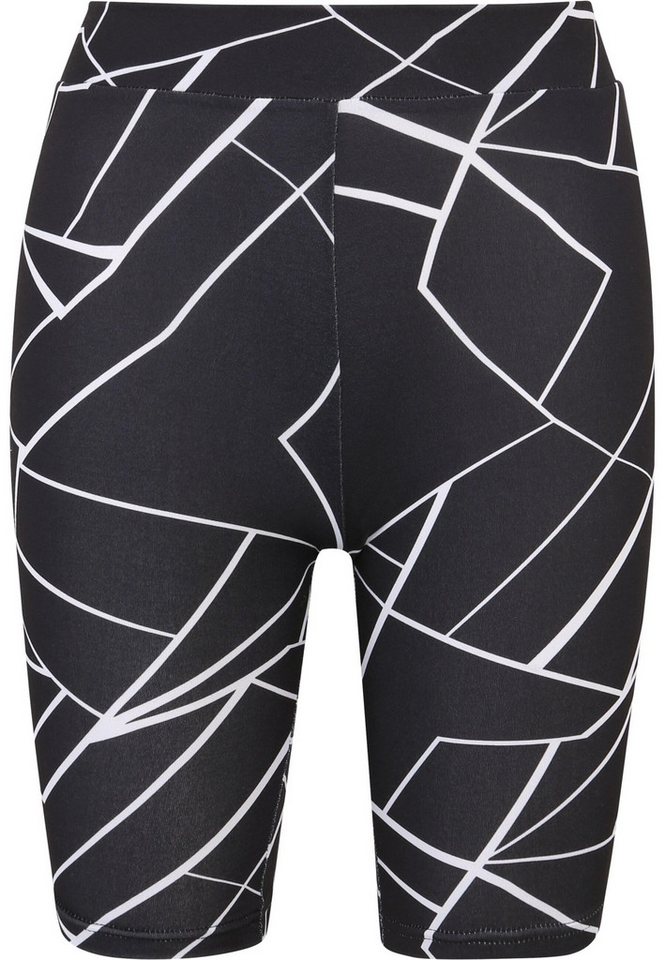 URBAN CLASSICS Stoffhose Urban Classics Damen Ladies AOP Cycle Shorts 2-Pack (1-tlg) von URBAN CLASSICS