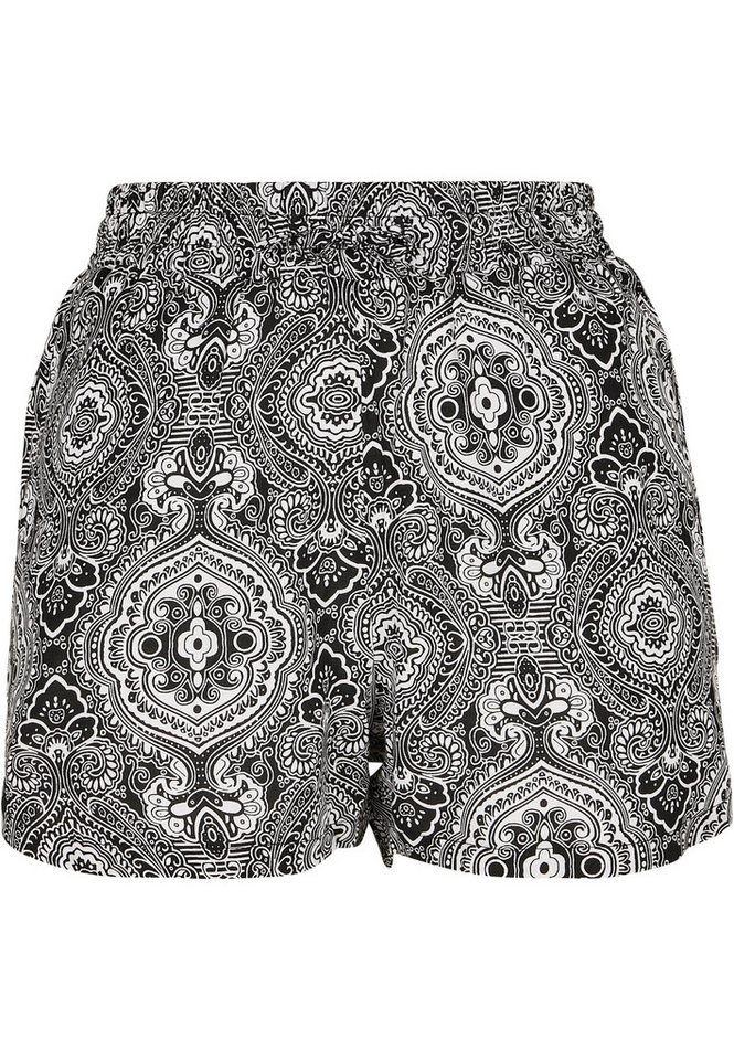 URBAN CLASSICS Stoffhose Urban Classics Damen Ladies AOP Viscose Resort Shorts (1-tlg) von URBAN CLASSICS