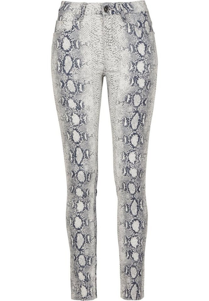 URBAN CLASSICS Stoffhose Urban Classics Damen Ladies Animal Stretch Twill Skinny Pants (1-tlg) von URBAN CLASSICS