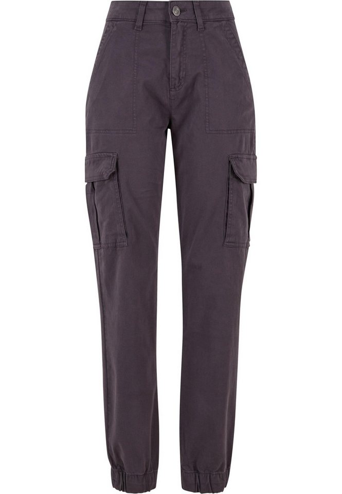 URBAN CLASSICS Stoffhose Urban Classics Damen Ladies Cotton Twill Utility Pants (1-tlg) von URBAN CLASSICS