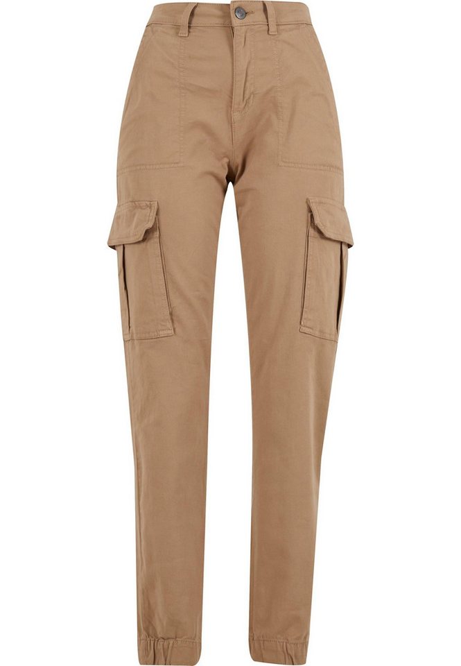 URBAN CLASSICS Stoffhose Urban Classics Damen Ladies Cotton Twill Utility Pants (1-tlg) von URBAN CLASSICS
