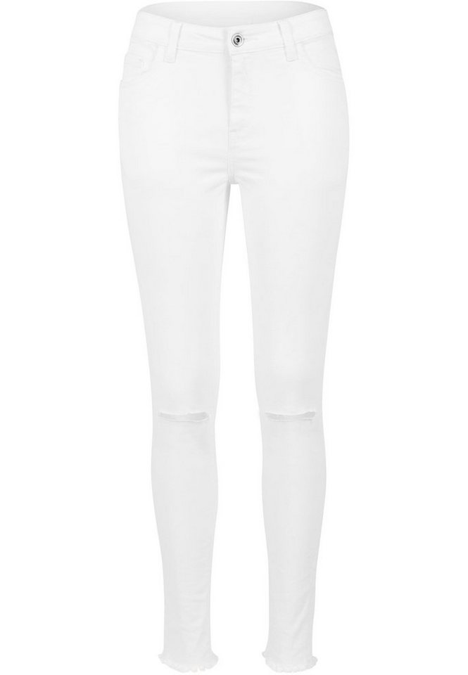 URBAN CLASSICS Stoffhose Urban Classics Damen Ladies Cut Knee Pants (1-tlg) von URBAN CLASSICS