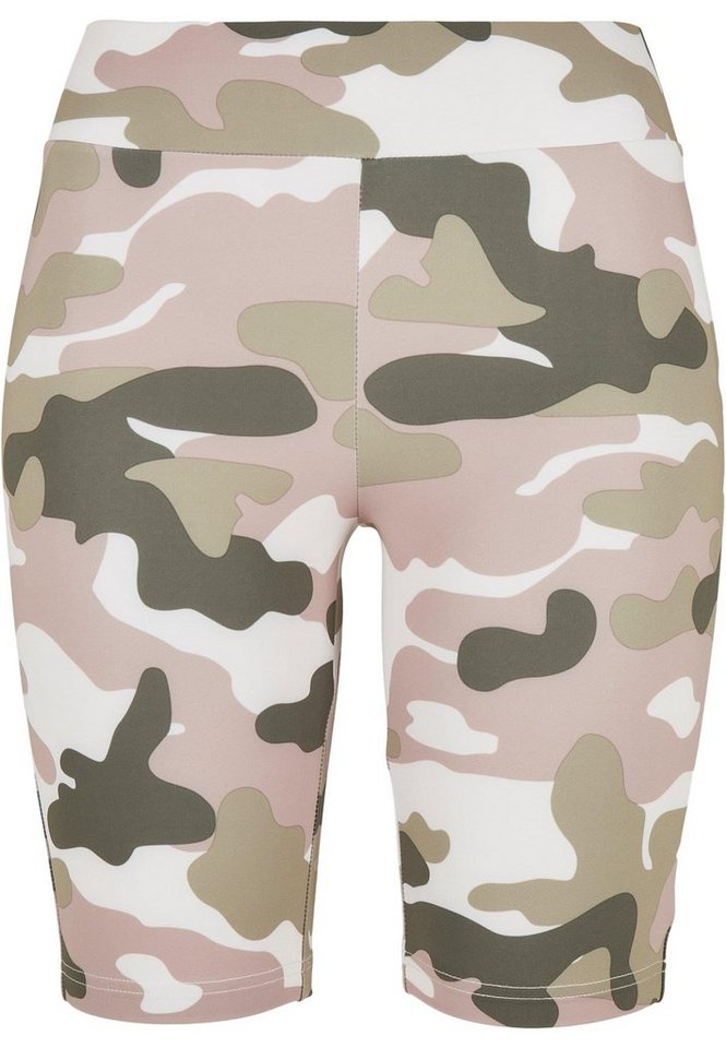 URBAN CLASSICS Stoffhose Urban Classics Damen Ladies High Waist Camo Tech Cycle Shorts (1-tlg) von URBAN CLASSICS