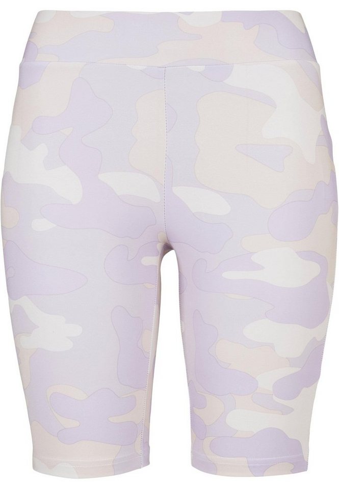 URBAN CLASSICS Stoffhose Urban Classics Damen Ladies High Waist Camo Tech Cycle Shorts (1-tlg) von URBAN CLASSICS