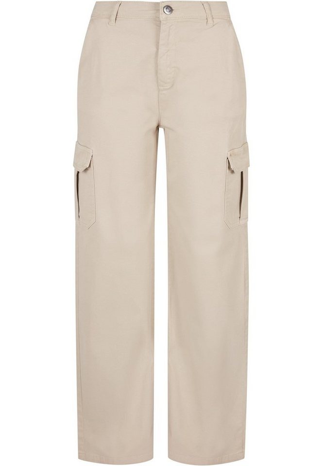 URBAN CLASSICS Stoffhose Urban Classics Damen Ladies High Waist Straight Cargo Pants (1-tlg) von URBAN CLASSICS