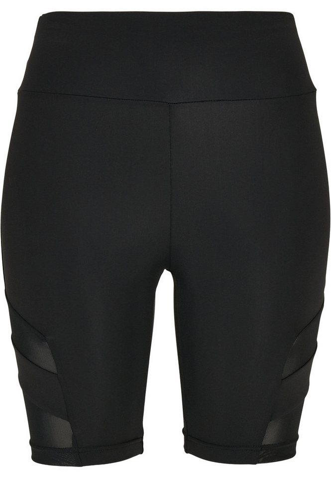 URBAN CLASSICS Stoffhose Urban Classics Damen Ladies High Waist Tech Mesh Cycle Shorts (1-tlg) von URBAN CLASSICS