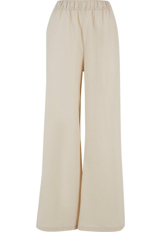 URBAN CLASSICS Stoffhose Urban Classics Damen Ladies Linen Mixed Wide Pants (1-tlg) von URBAN CLASSICS