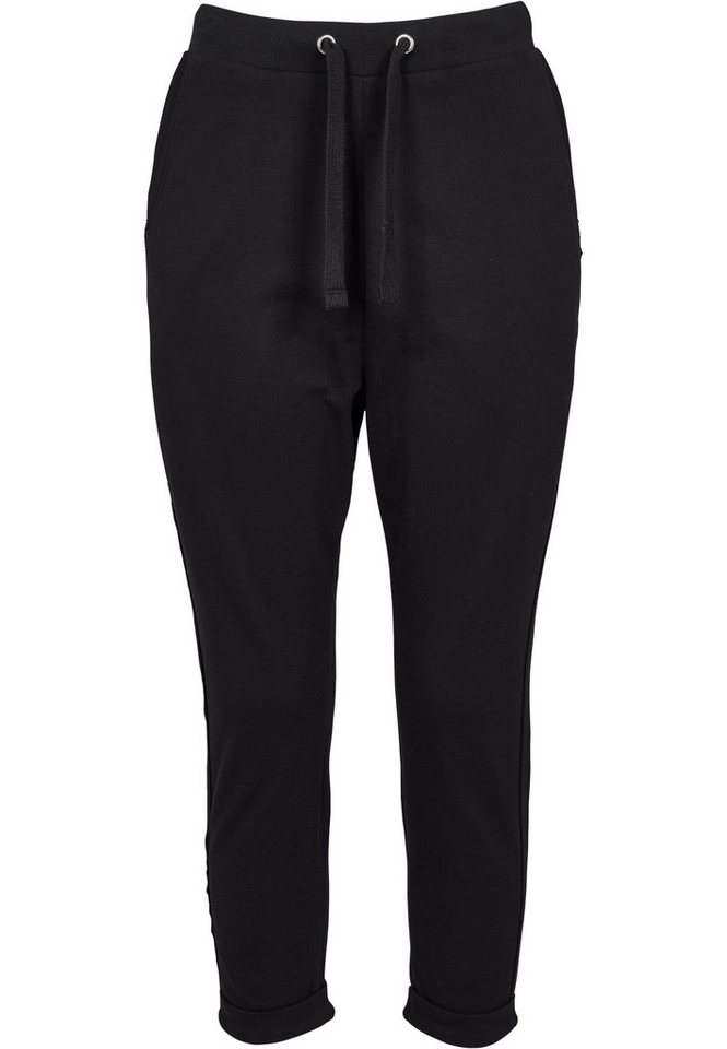 URBAN CLASSICS Stoffhose Urban Classics Damen Ladies Open Edge Terry Turn Up Pants (1-tlg) von URBAN CLASSICS