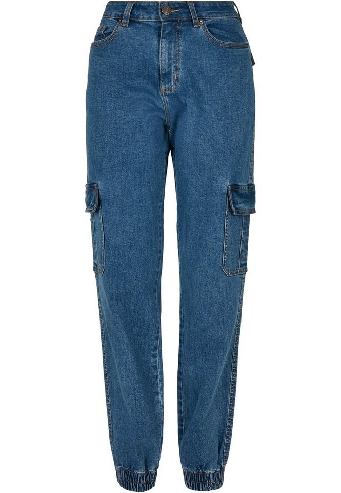 URBAN CLASSICS Stoffhose Urban Classics Damen Ladies Organic Stretch Denim Cargo Pants (1-tlg) von URBAN CLASSICS