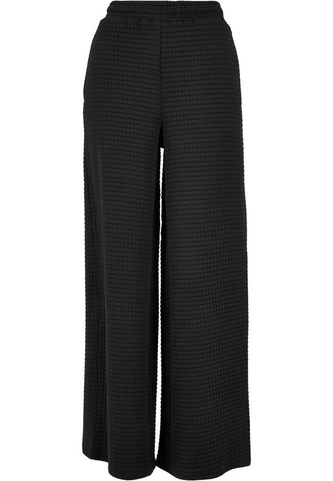 URBAN CLASSICS Stoffhose Urban Classics Damen Ladies Quilte Wide Leg Sweat Pants (1-tlg) von URBAN CLASSICS