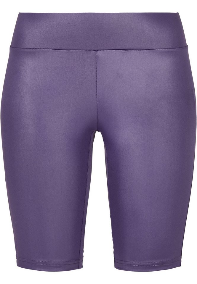 URBAN CLASSICS Stoffhose Urban Classics Damen Ladies Synthetic Leather Cycle Shorts (1-tlg) von URBAN CLASSICS