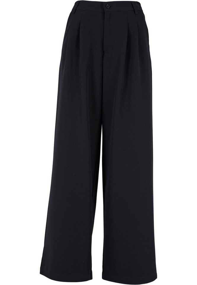 URBAN CLASSICS Stoffhose Urban Classics Damen Ladies Ultra Wide Pleat-Front Pants (1-tlg) von URBAN CLASSICS