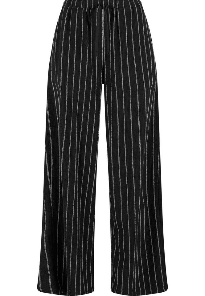 URBAN CLASSICS Stoffhose Urban Classics Ladies Structured Striped Relaxed Fit Pants (1-tlg) von URBAN CLASSICS