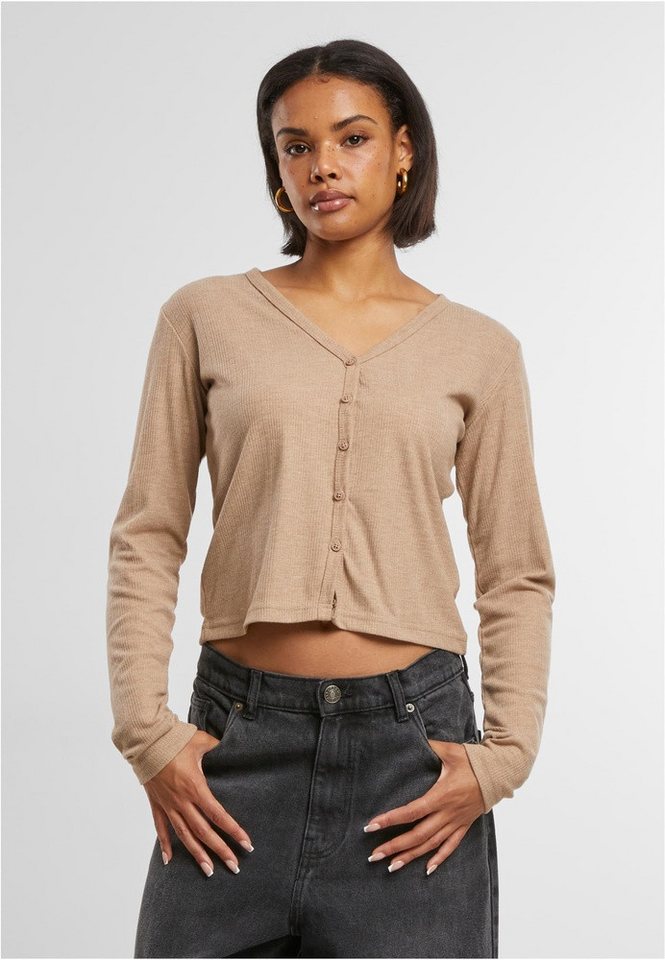URBAN CLASSICS Strickjacke Ladies Rib Cardigan URBAN CLASSICS Strickjacke Ladies Rib Cardigan von URBAN CLASSICS