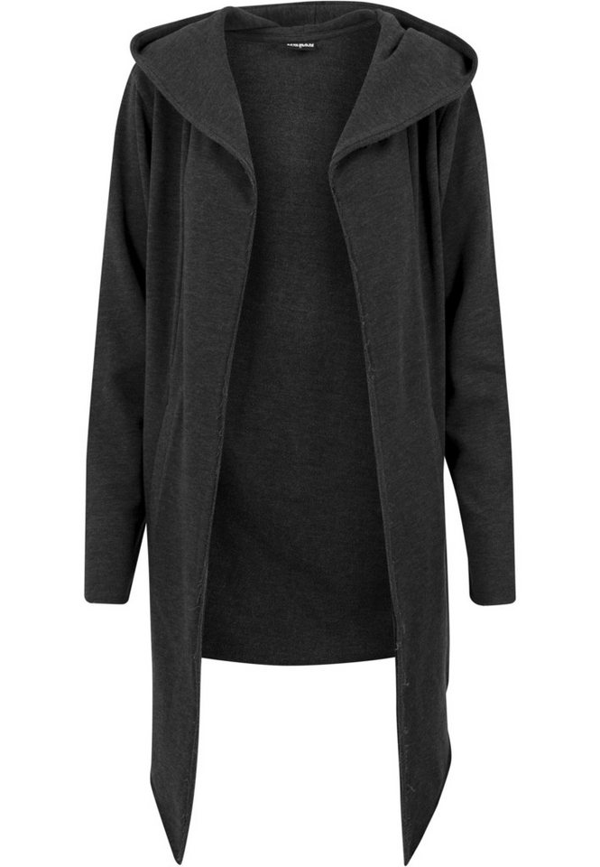 URBAN CLASSICS Strickfleecejacke Urban Classics Herren Long Hooded Open Edge Cardigan (1-St) von URBAN CLASSICS