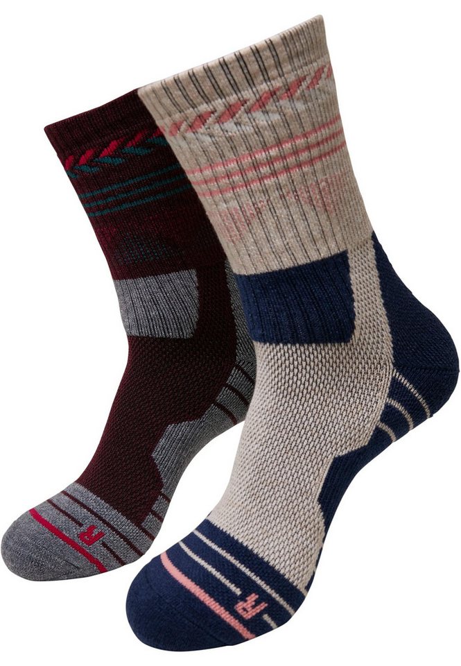 URBAN CLASSICS Strümpfe Urban Classics Unisex Hiking Performance Socks 2-Pack (1-Paar) von URBAN CLASSICS