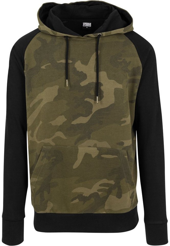 URBAN CLASSICS Sweatshirt Urban Classics Herren Camo Contrast Raglan Hoody (1-tlg) von URBAN CLASSICS